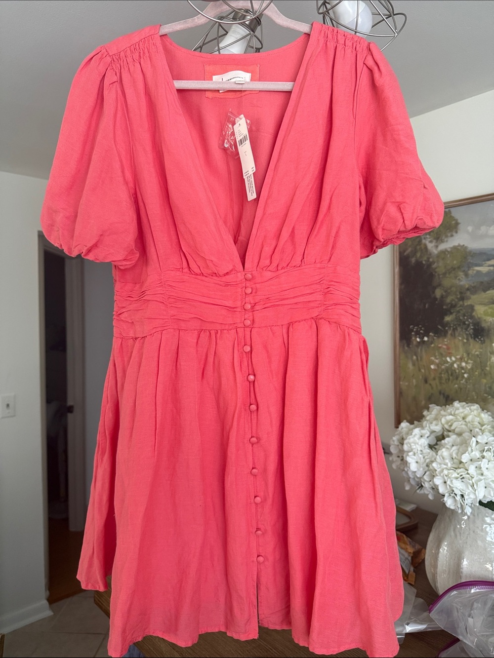 NWT Katerina Button-Front Mini Dress